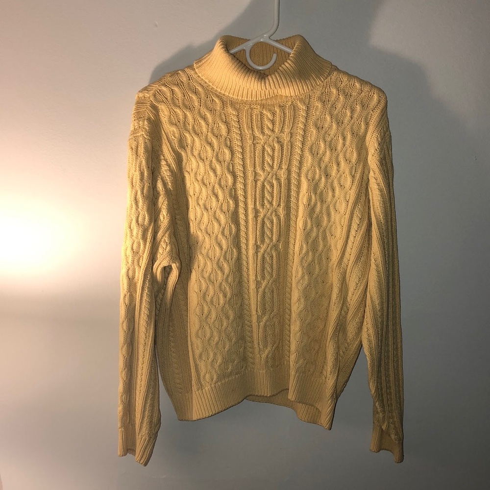 Yellow Turtleneck Sweater